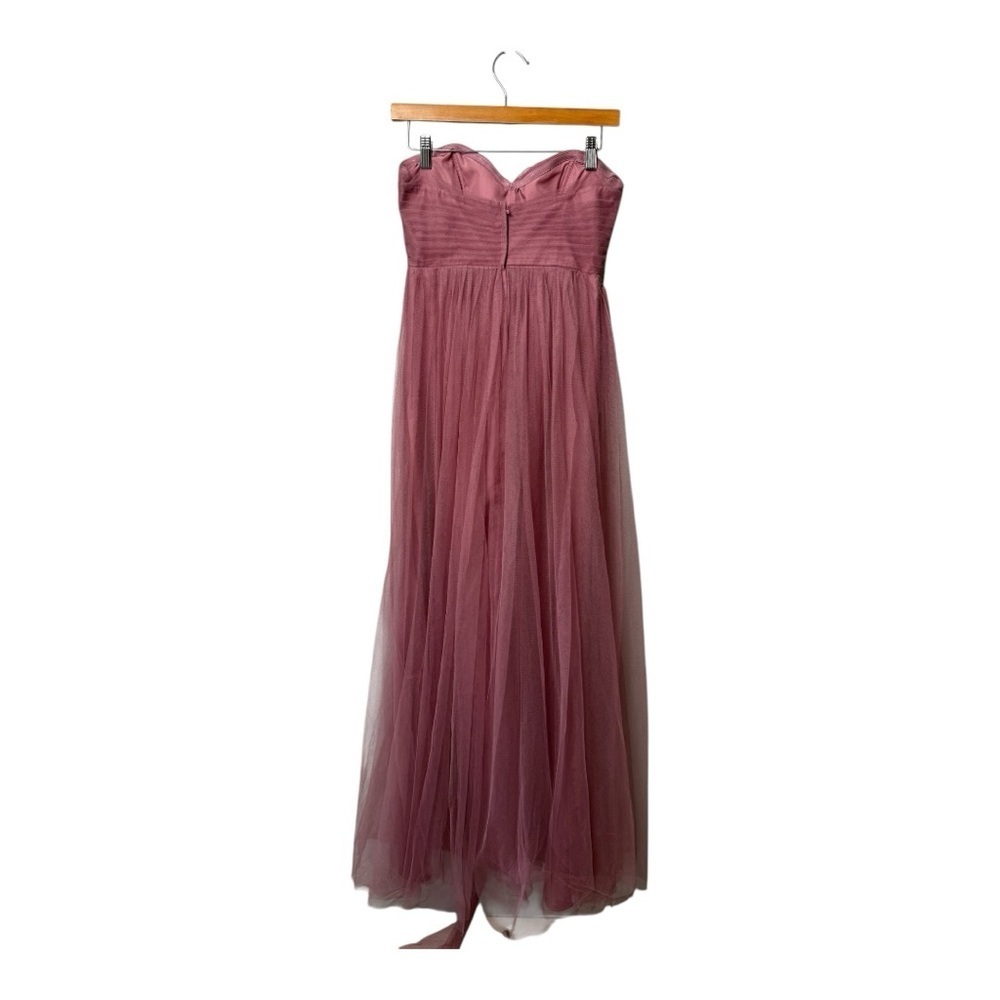 Jenny Yoo Annabelle Convertible Tulle Gown Cherry Blossom Maxi Dress Size 4 - Picture 4 of 15